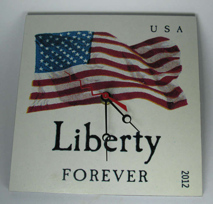 Liberty Forever Stamp Clock